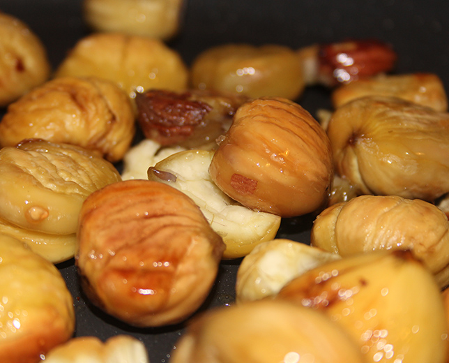 Castanhas salteadas