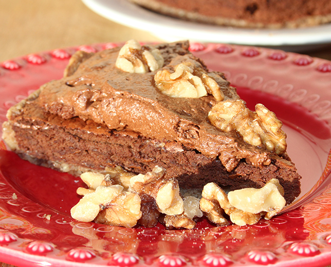 Tarte de chocolate com Noz