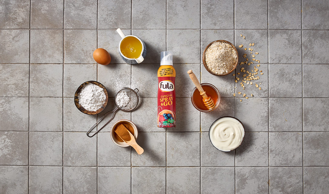 Crepes proteicos de canela