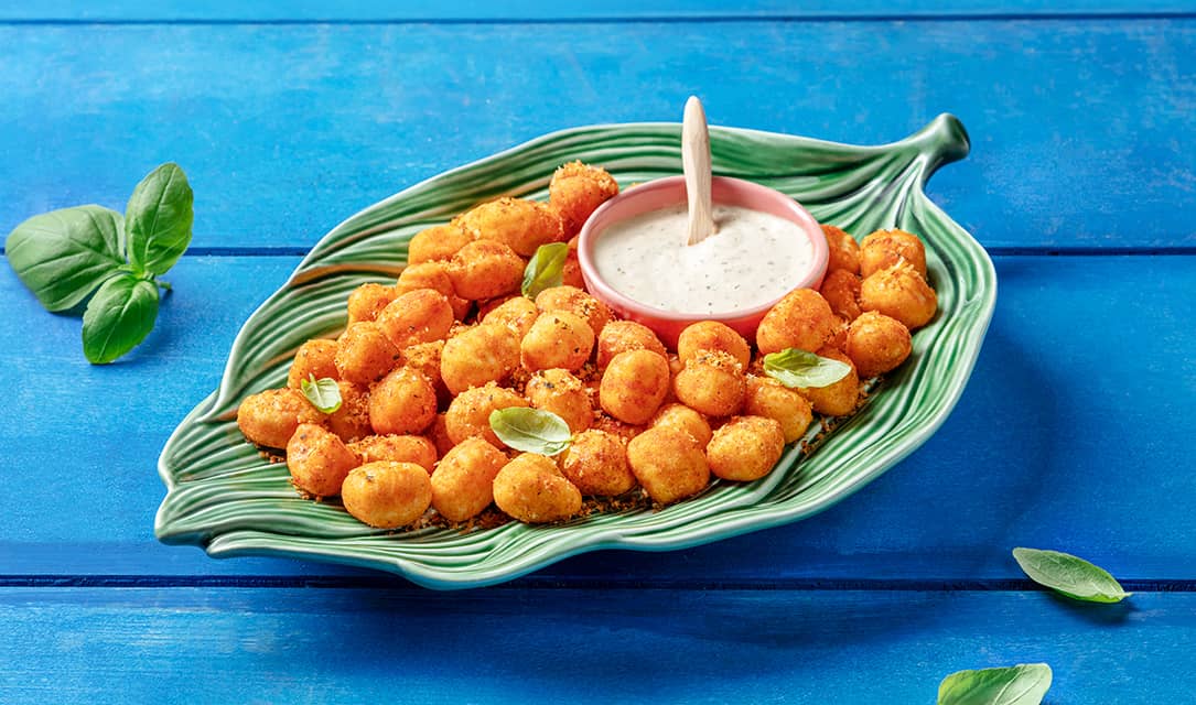 Fula - Gnocchis na Air fryer com molho de alho
