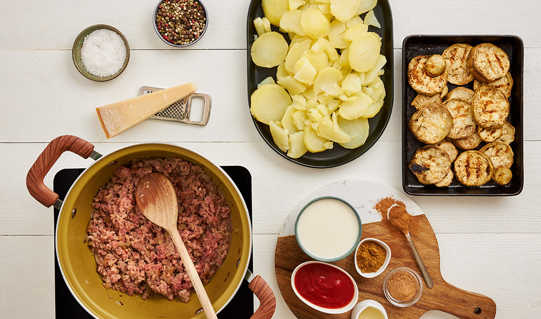 GRATINADO DE CABRITO E BATATA