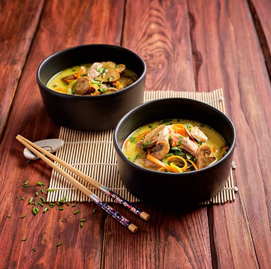 Ramen de Frango com Legumes