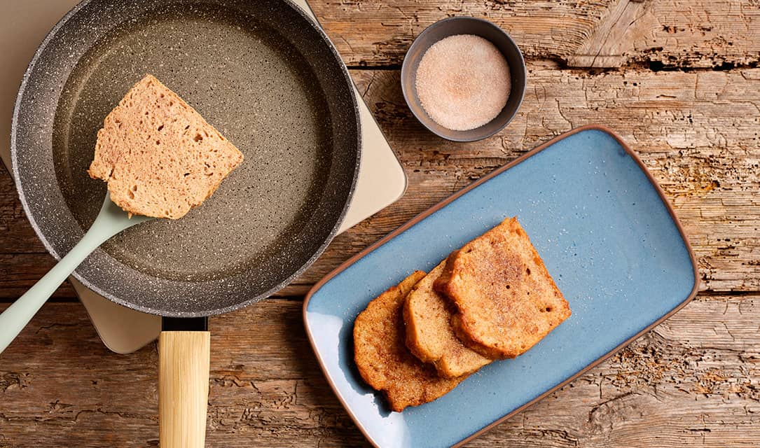 Rabanadas fritas em óleo Fula