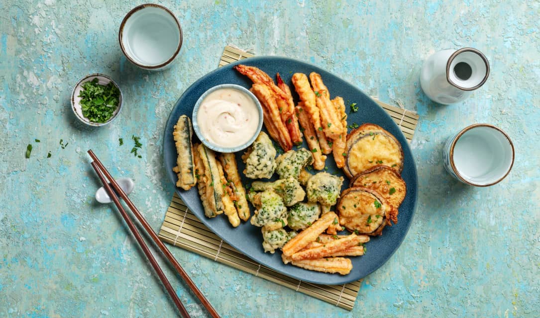 Tempura de vegetais