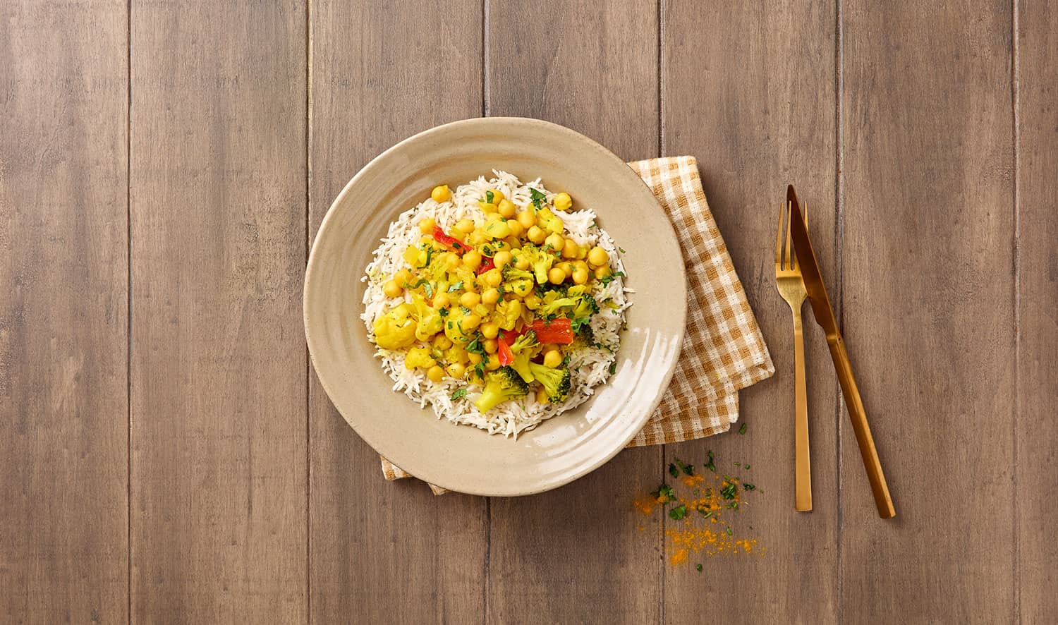 Receita de Caril de Grão com Legumes