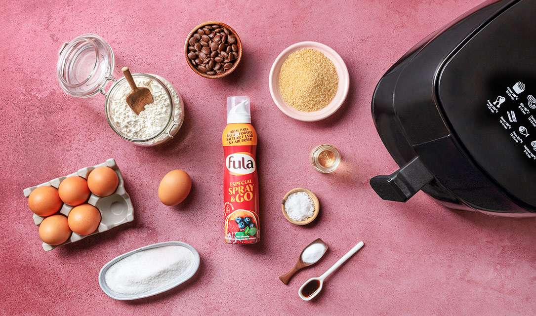 Fula - Cookies com pepitas de chocolate na Air fryer