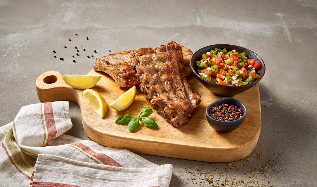 Entrecosto com chimichurri