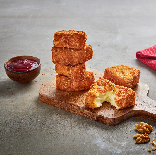 Receita de Queijo Camembert com compota de framboesa