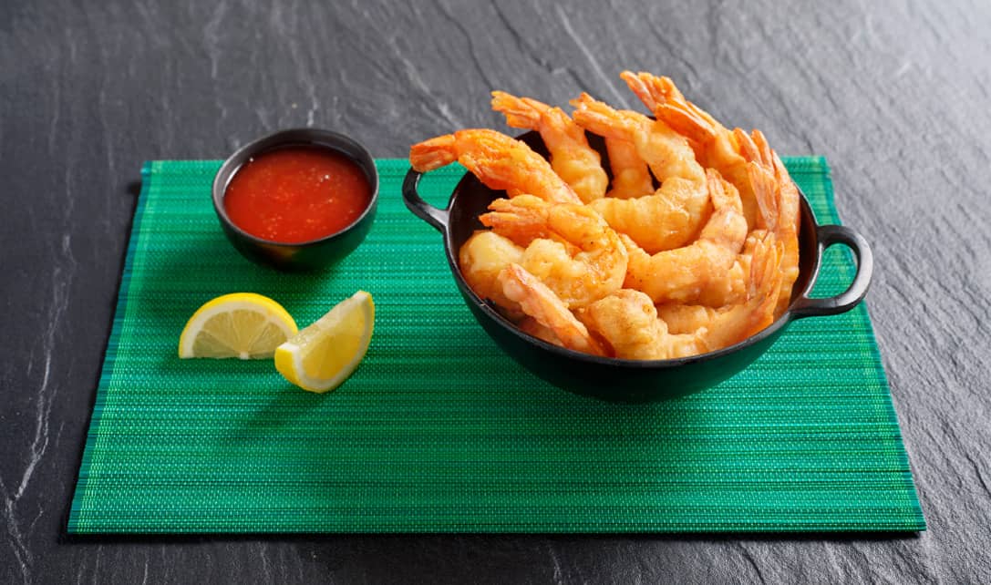 Tempura de camarão