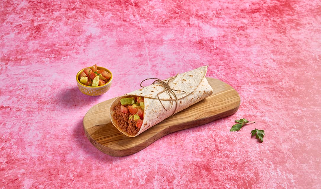 burrito de carne picada