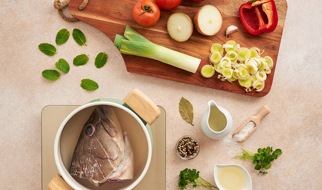 Ingredientes para Sopa de Peixe