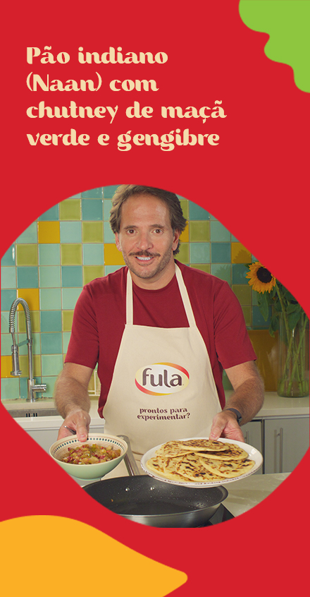 Naan com Chutney de Maçã