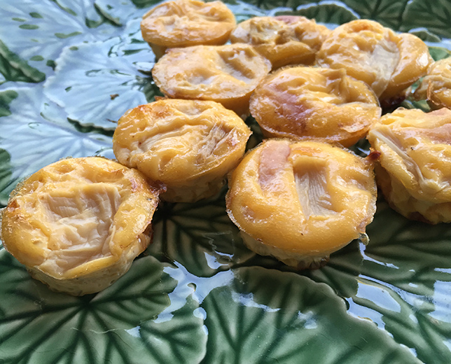 Mini tortilhas de espargos