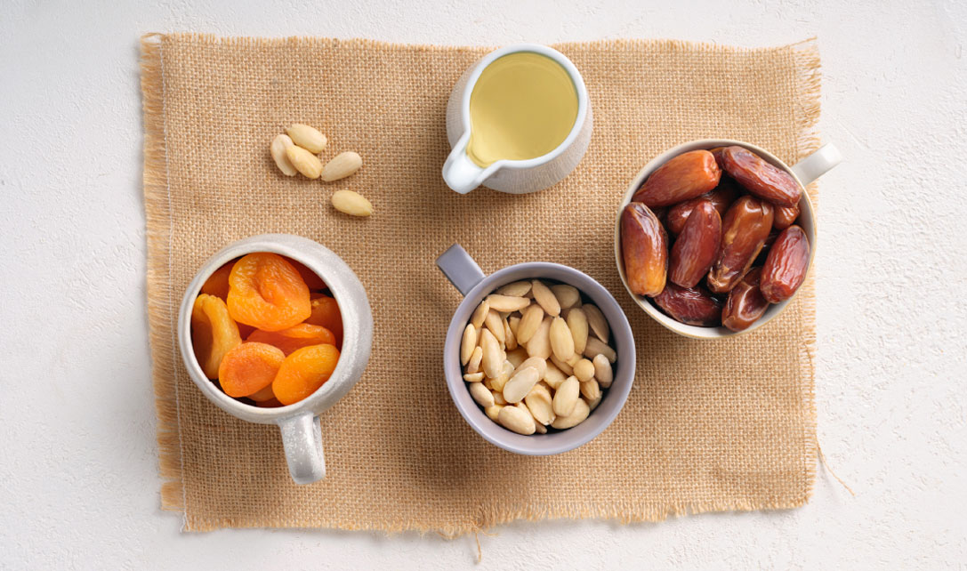 Ingredientes para fazer energy balls