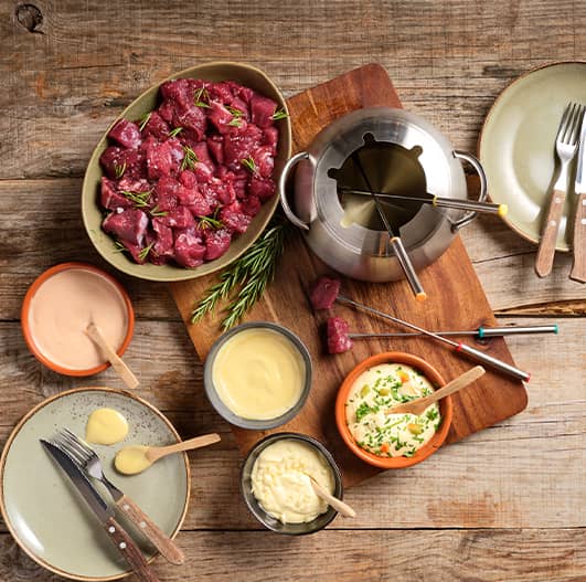 Receita de Fondue de Carne com Maionese