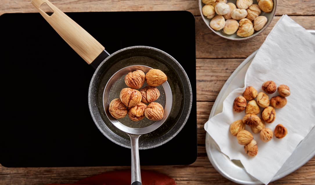 Castanhas fritas em óleo Fula