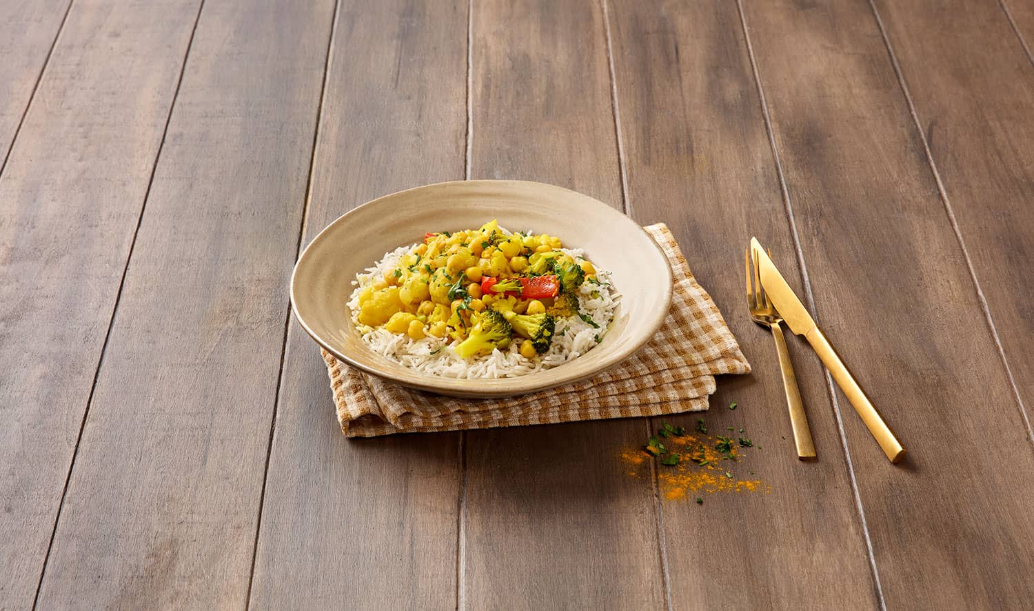 Receita de Caril de Grão com Legumes