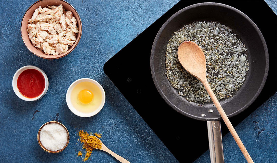 Ingredientes para pastéis de Frango
