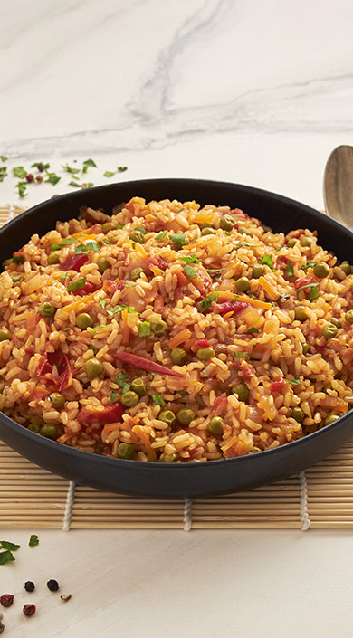 Receita de Arroz Arco-íris com arroz integral