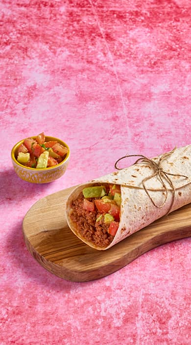 Burrito de carne picada
