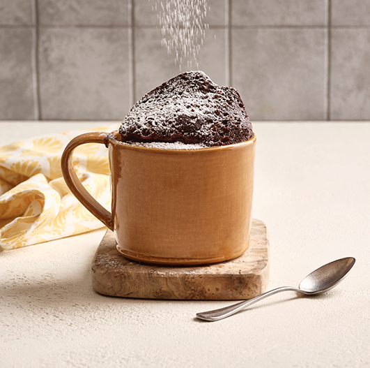 Bolo de caneca de chocolate