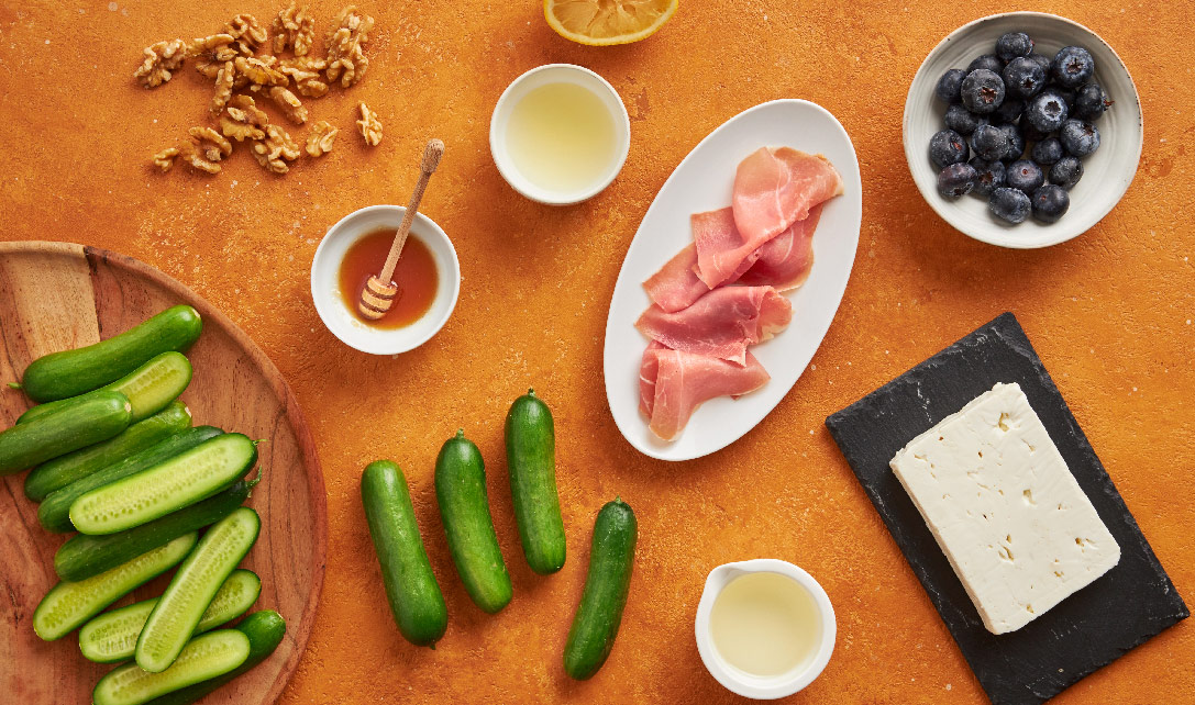 Ingredientes para Pepinos recheados