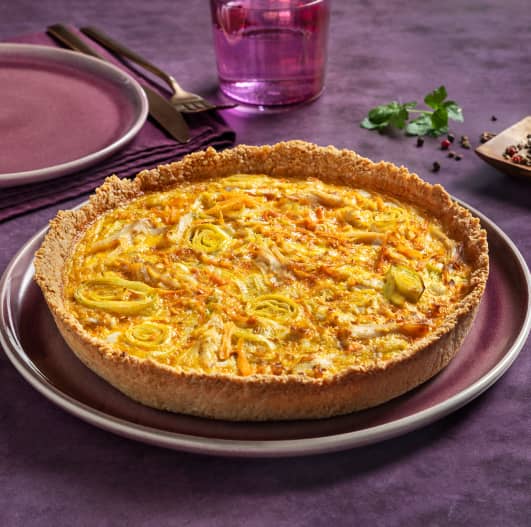 Receita de Quiche de alho francês e frango