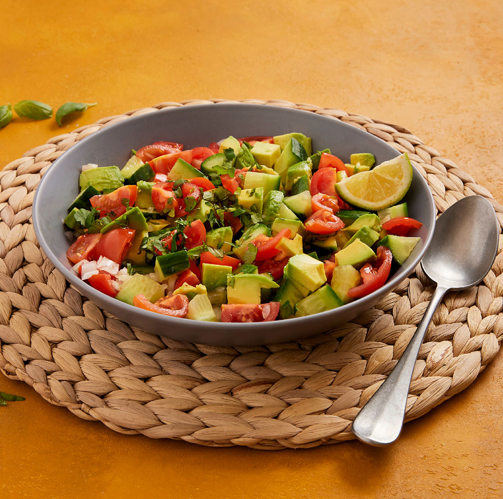 Receita de Salada de Abacate com Tomate