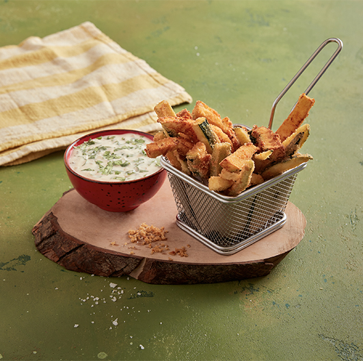 Receita de Curgete Frita em Palitos