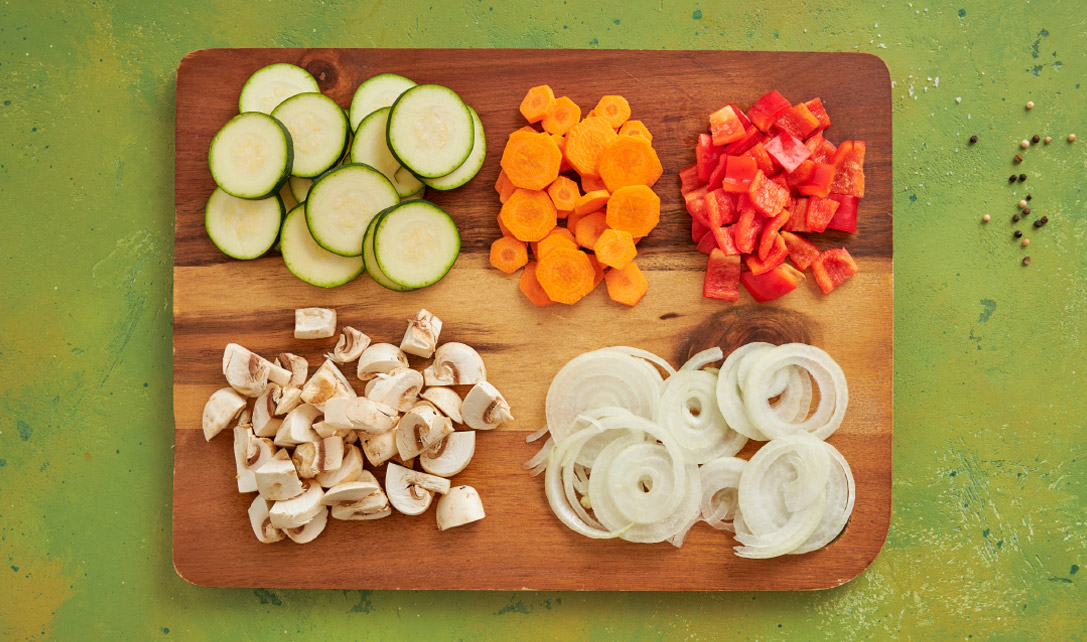 Vegetais laminados