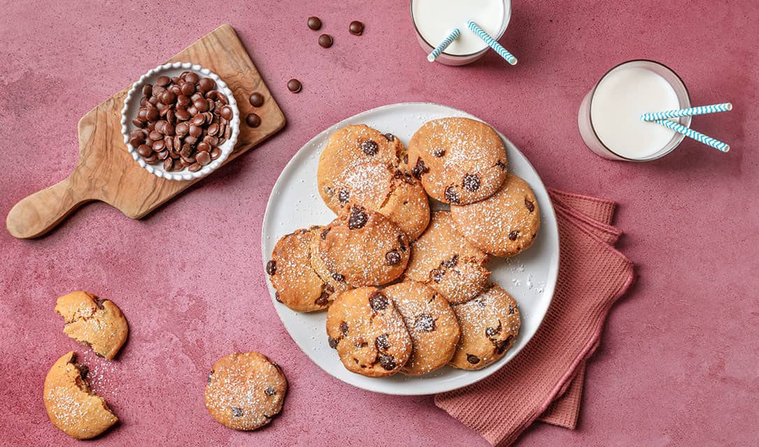 Fula - Cookies com pepitas de chocolate na Air fryer