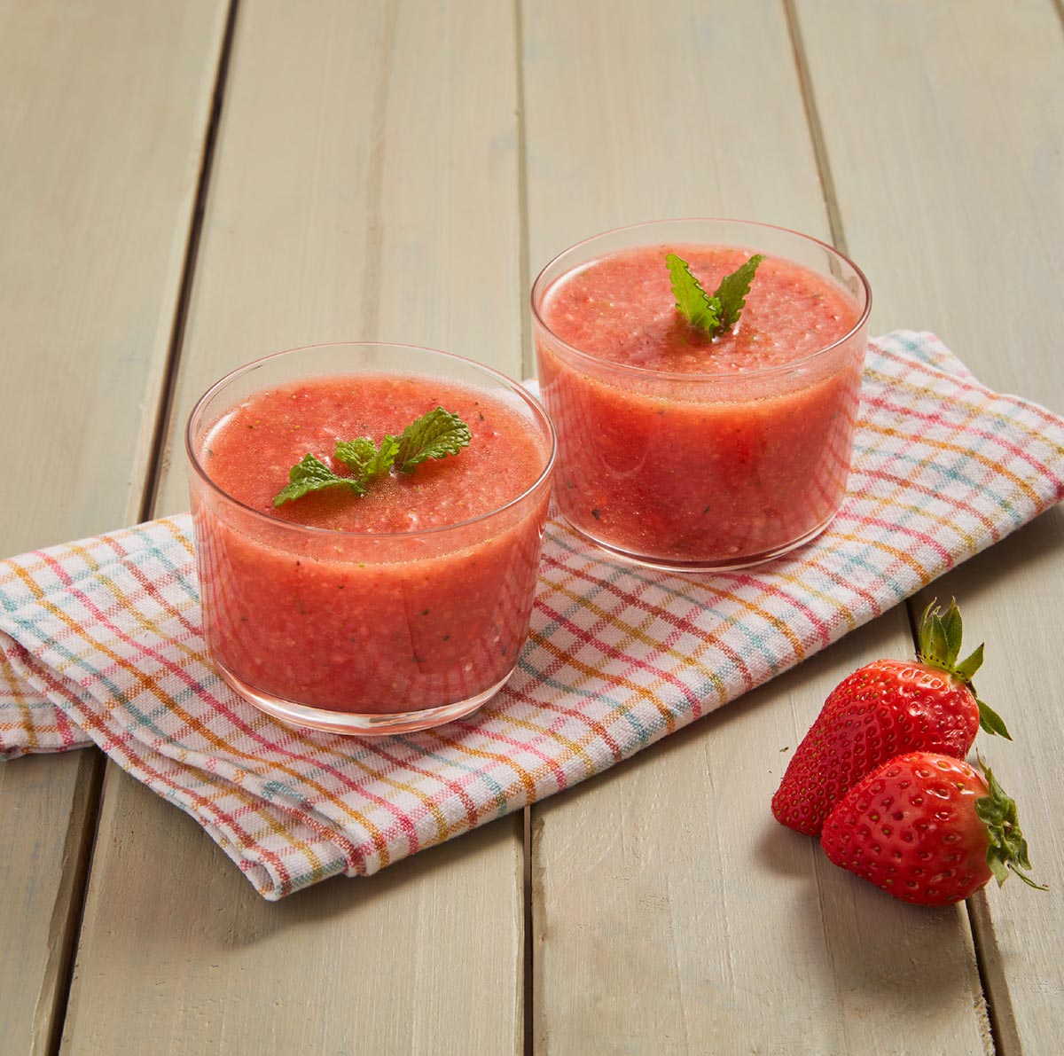 Receita de Gaspacho de Morango