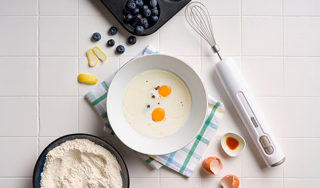 Mistura de ingredientes para muffins