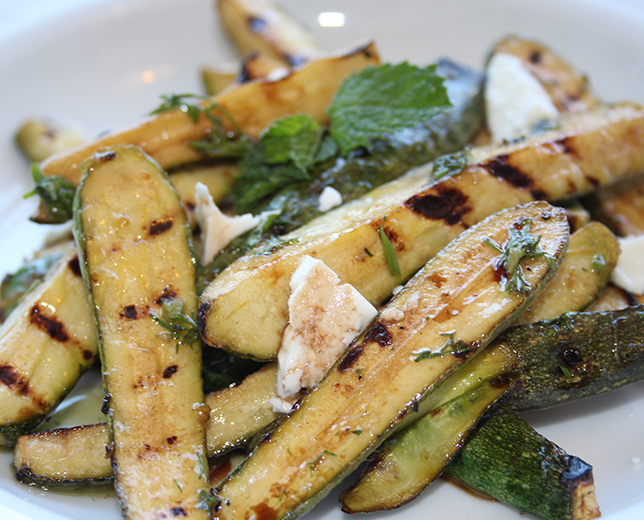 Salada de curgete grelhada