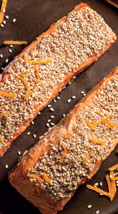 Lombos de Salmão no Forno crocantes