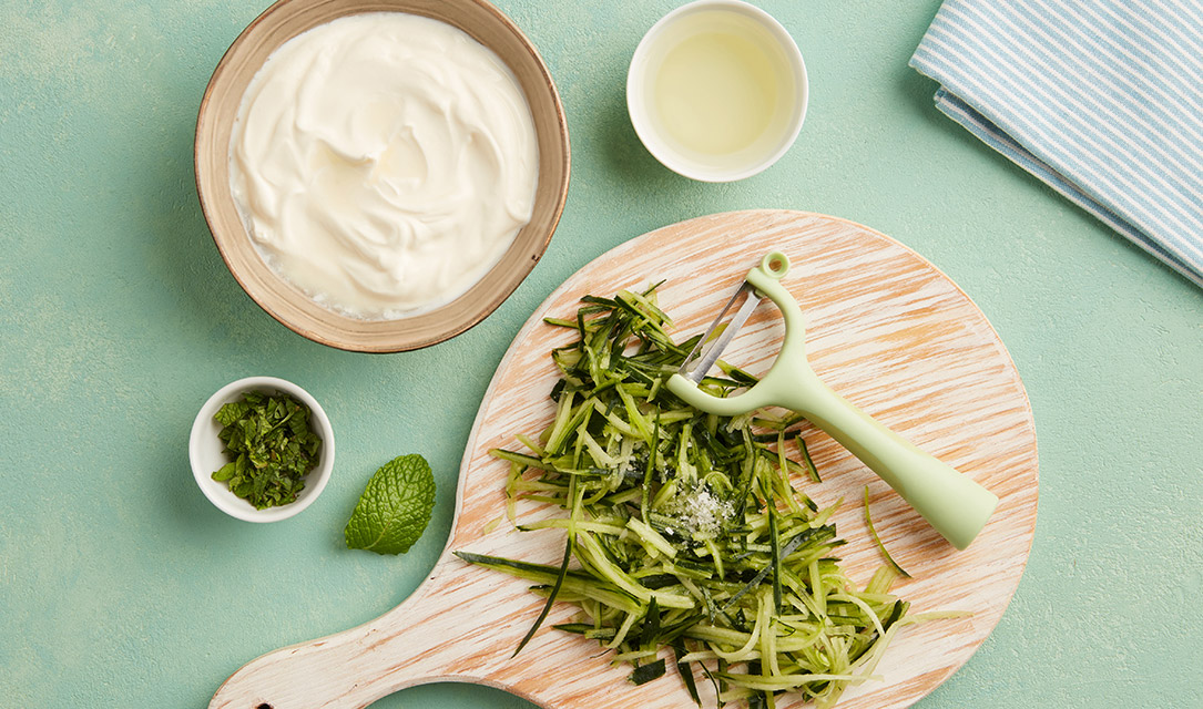 Pepino ralado para molho Tzatziki