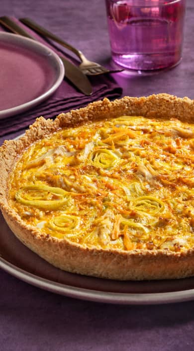 Receita de Quiche de alho francês e frango