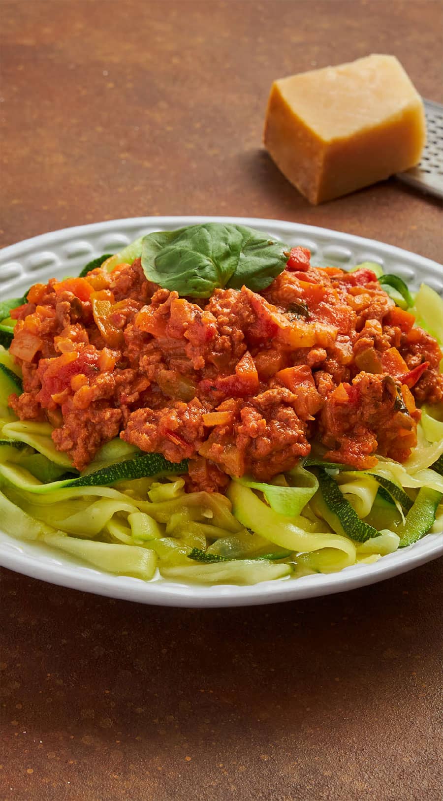 Receita de Esparguete de Curgete com Molho Bolonhesa