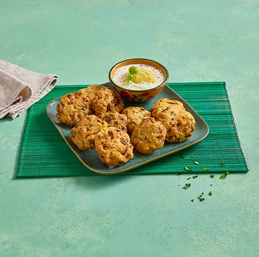 Bolinhos de grão na airfryer