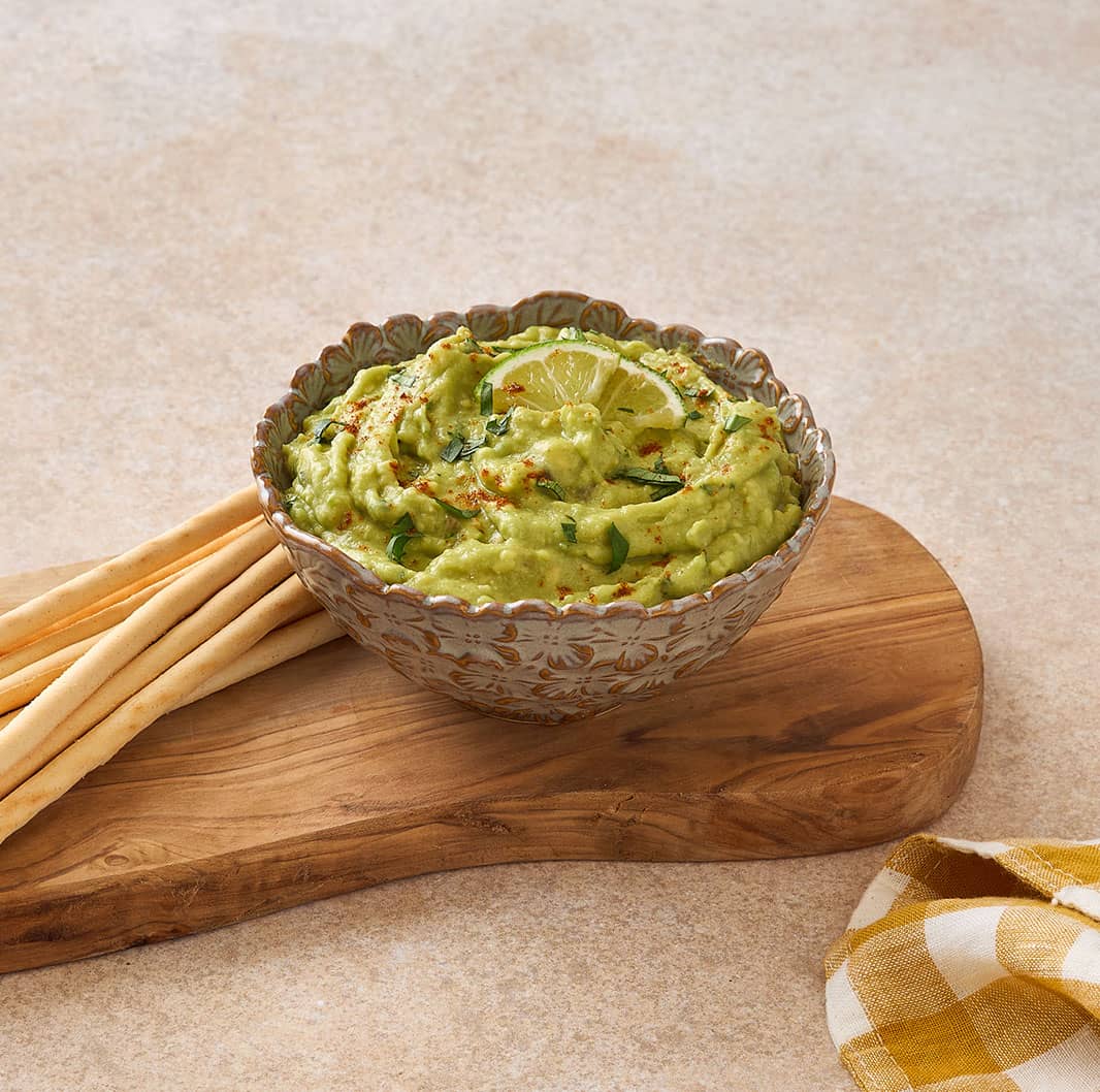 Dip cremoso de abacate e lima