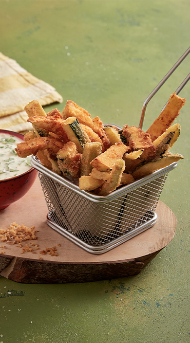 Receita de Curgete Frita em Palitos