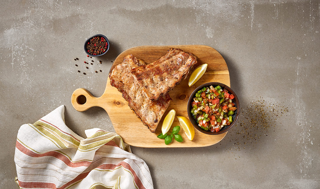 Entrecosto com chimichurri