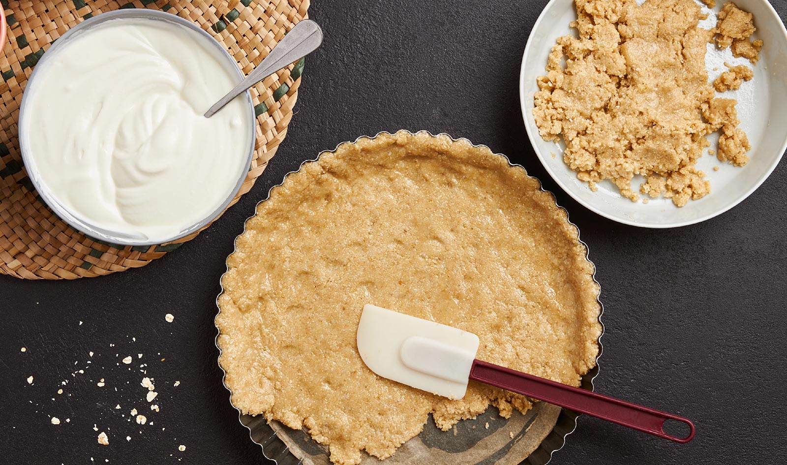 TARTE DE AVEIA COM IOGURTE E FRUTOS VERMELHOS