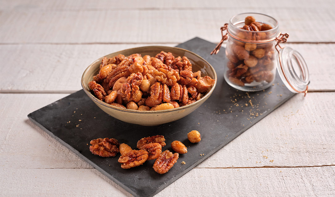 Frutos secos caramelizados