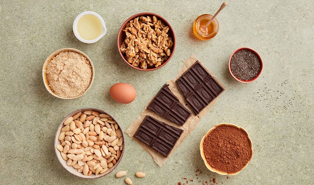 Ingredientes para ovos de chocolate