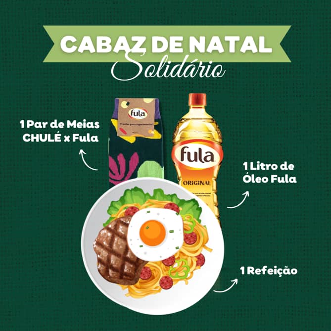 Fula e Chulé unem-se em campanha solidária para apoiar famílias neste Natal