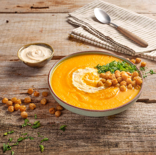 Receita de Creme de Cenoura com Grão