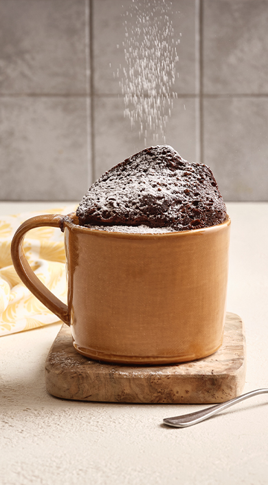 Bolo de caneca de chocolate