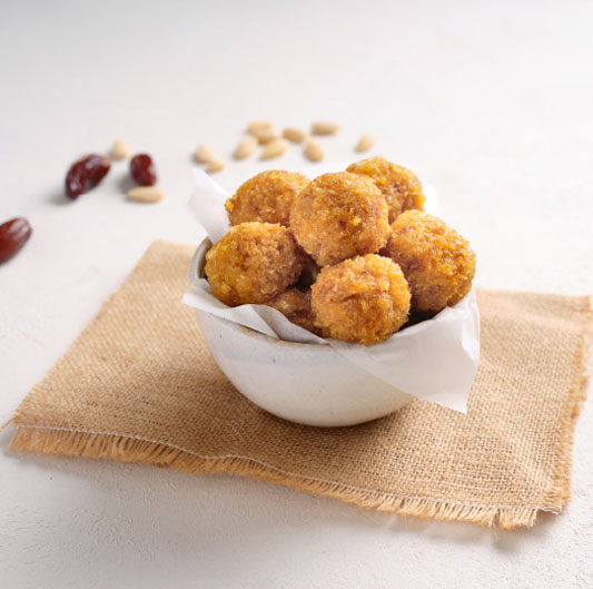 Receita de Energy Balls de Amêndoa com Alperce