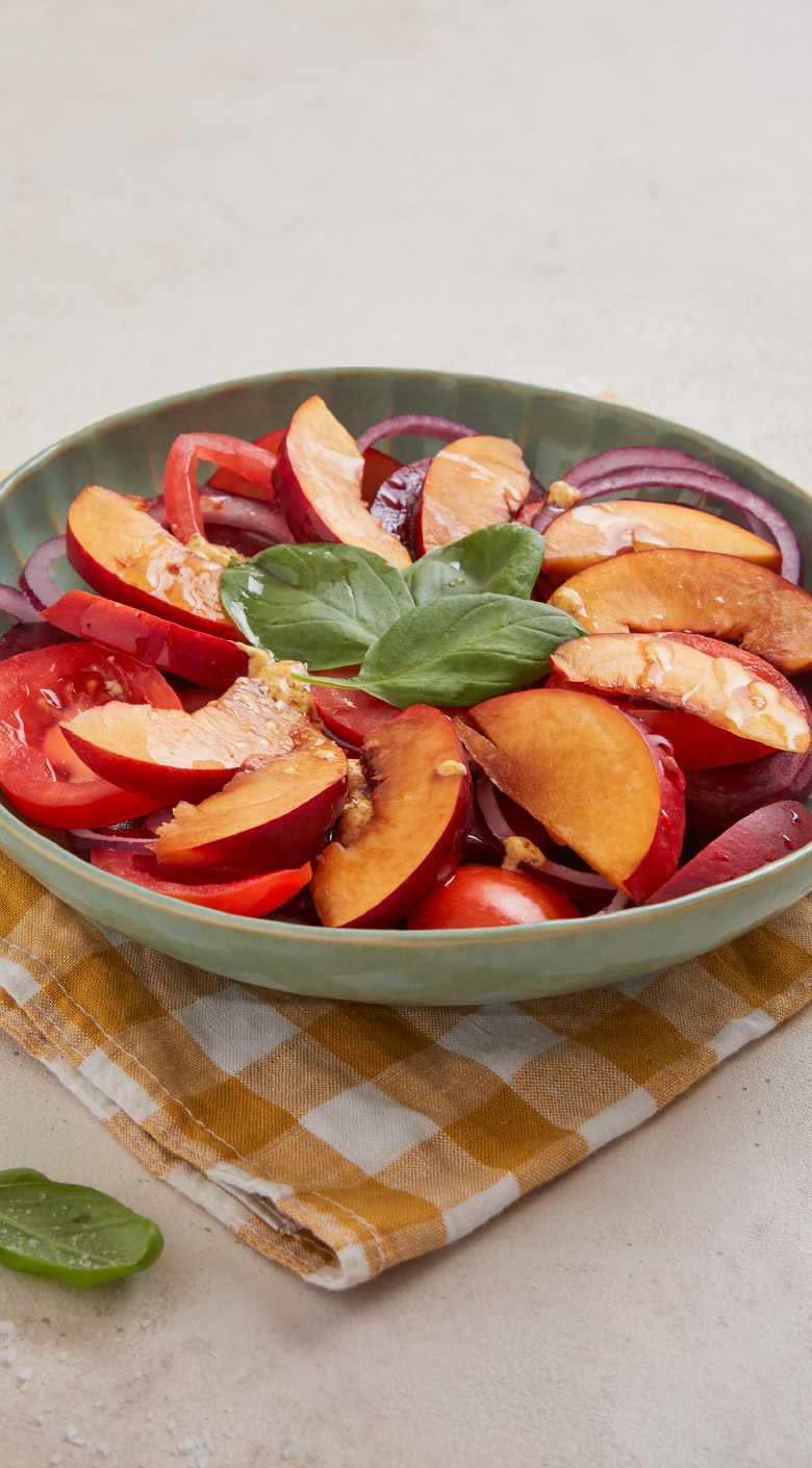Receita de Salada de Beterraba, Tomate e Nectarina
